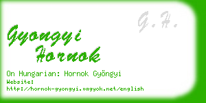 gyongyi hornok business card